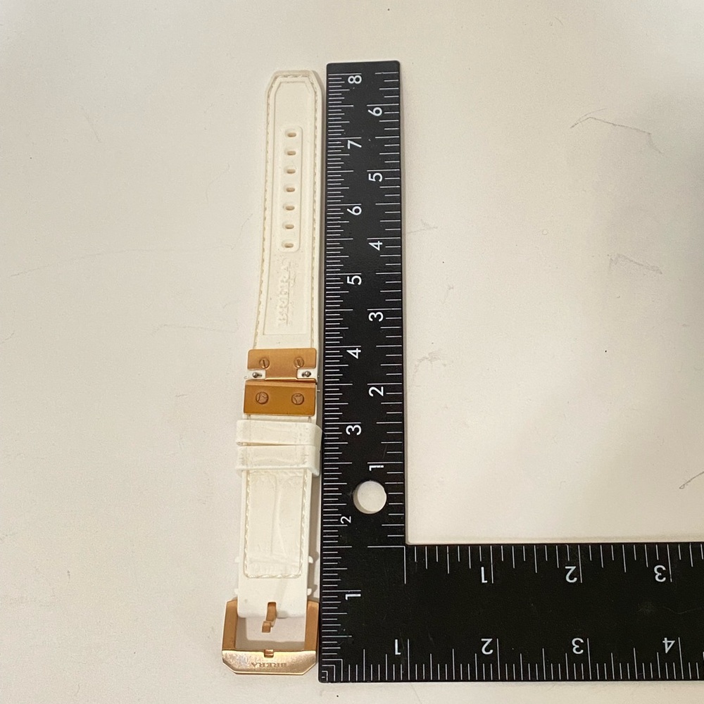 White rubber wrist belt for brera